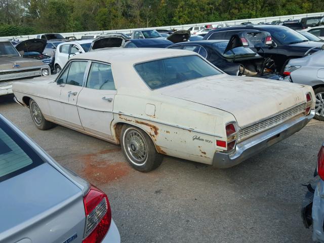 8D54F127319 - 1968 FORD GALAXY 500 TAN photo 3