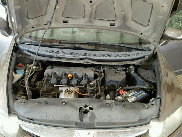 2HGFA16899H544355 - 2009 HONDA CIVIC EX GRAY photo 7