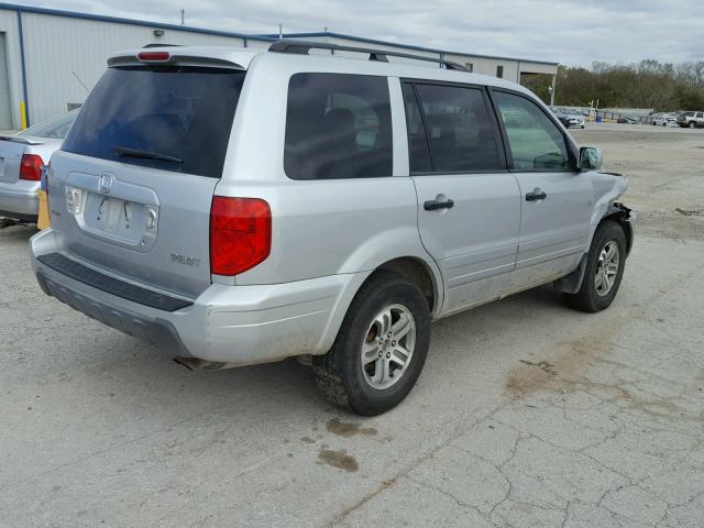 2HKYF186X3H555786 - 2003 HONDA PILOT SILVER photo 4