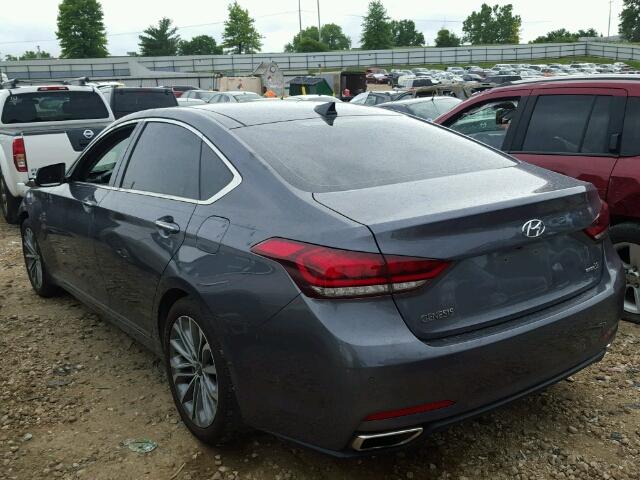 KMHGN4JE4FU099288 - 2015 HYUNDAI GENESIS 3. GRAY photo 3