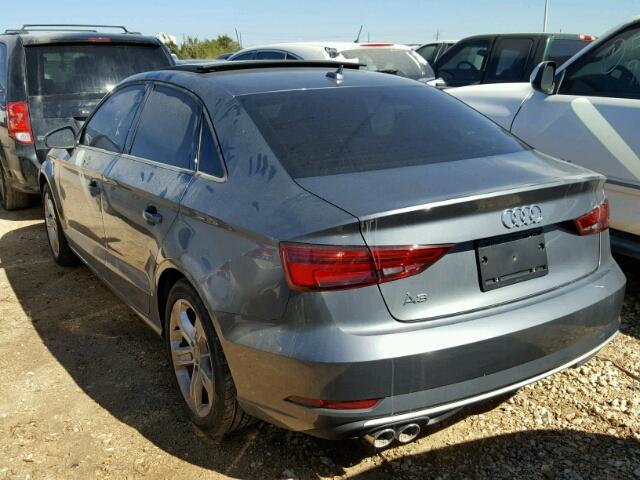 WAUAUGFF8H1037653 - 2017 AUDI A3 PREMIUM GRAY photo 3