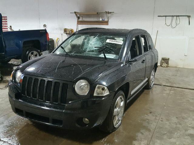 1J8FF57W37D362352 - 2007 JEEP COMPASS LI BLACK photo 2