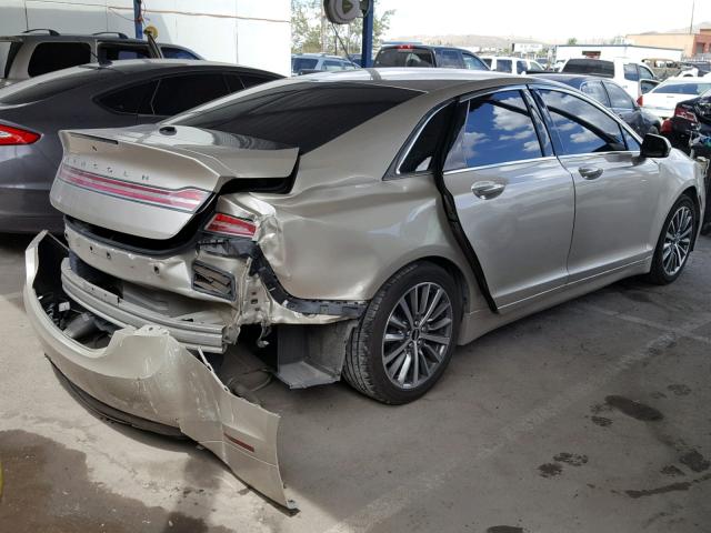 3LN6L5A99HR622955 - 2017 LINCOLN MKZ PREMIE GOLD photo 4