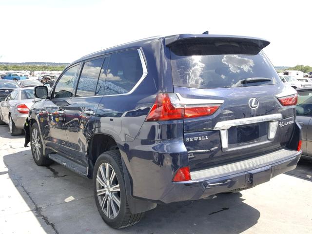 JTJHY7AX2H4238658 - 2017 LEXUS LX 570 BLUE photo 3