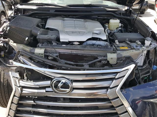 JTJHY7AX2H4238658 - 2017 LEXUS LX 570 BLUE photo 7