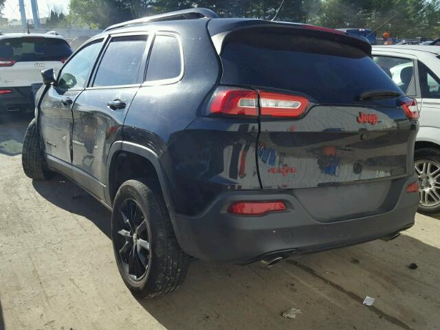 1C4PJMCS0EW301050 - 2014 JEEP CHEROKEE L BLACK photo 3