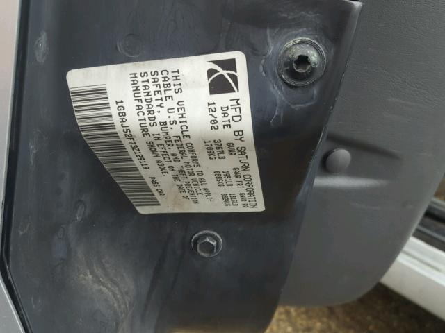 1G8AJ52F73Z129119 - 2003 SATURN ION LEVEL 银色 照片 10