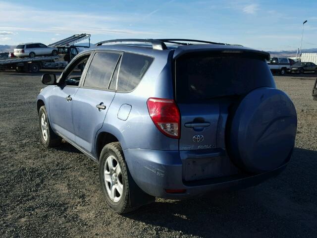 JTMBD33V975118065 - 2007 TOYOTA RAV4 BLUE photo 3