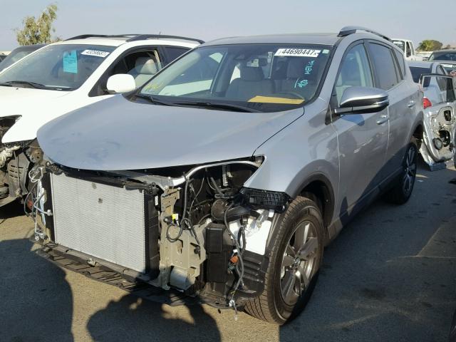 2T3RFREV8HW686293 - 2017 TOYOTA RAV4 XLE SILVER photo 2