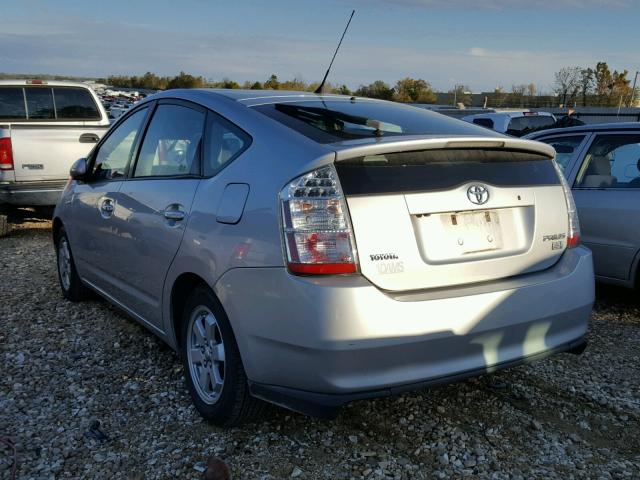 JTDKB20UX77582305 - 2007 TOYOTA PRIUS SILVER photo 3