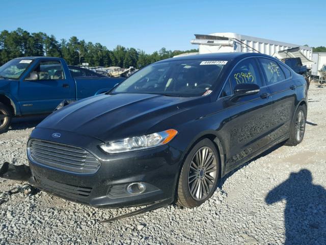 3FA6P0HR6DR110510 - 2013 FORD FUSION SE BLACK photo 2