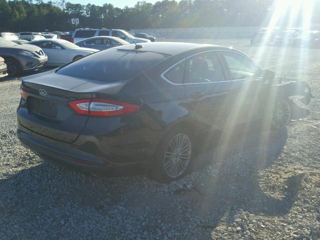 3FA6P0HR6DR110510 - 2013 FORD FUSION SE BLACK photo 4