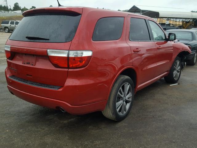 1C4RDHAG7DC689447 - 2013 DODGE DURANGO SX RED photo 4