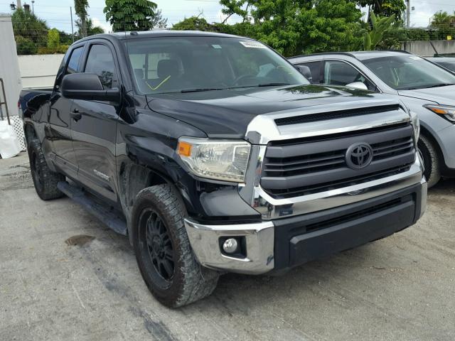 5TFRM5F16EX075664 - 2014 TOYOTA TUNDRA DOU BLACK photo 1