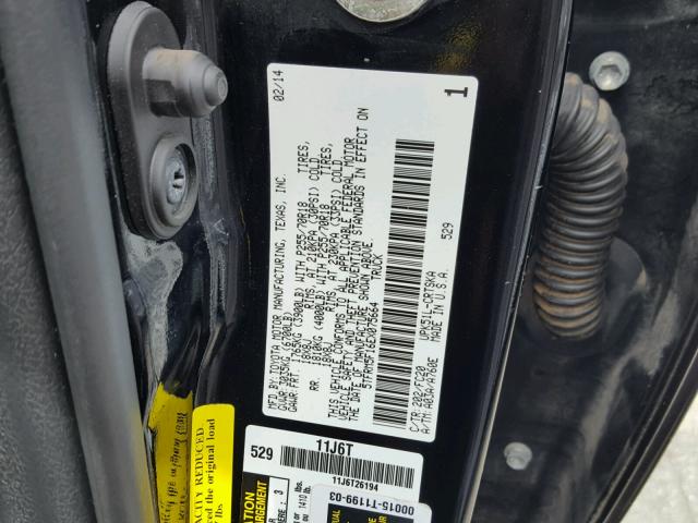 5TFRM5F16EX075664 - 2014 TOYOTA TUNDRA DOU BLACK photo 10