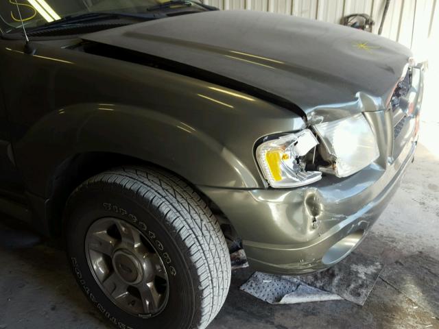 1FMZU67K24UA03840 - 2004 FORD EXPLORER S GREEN photo 9