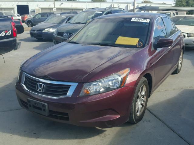 JHMCP26459C017840 - 2009 HONDA ACCORD LXP MAROON photo 2