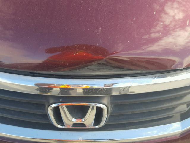 JHMCP26459C017840 - 2009 HONDA ACCORD LXP MAROON photo 9