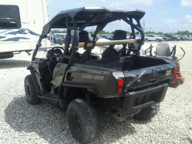 3JBKXUP16DJ000344 - 2013 CAN-AM COMMANDER BLACK photo 3