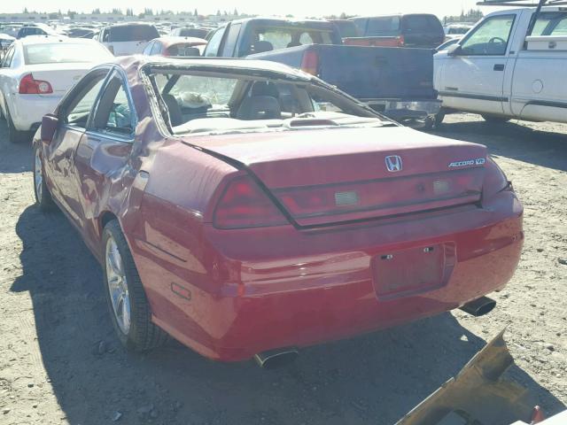 1HGCG22581A010267 - 2001 HONDA ACCORD EX RED photo 3