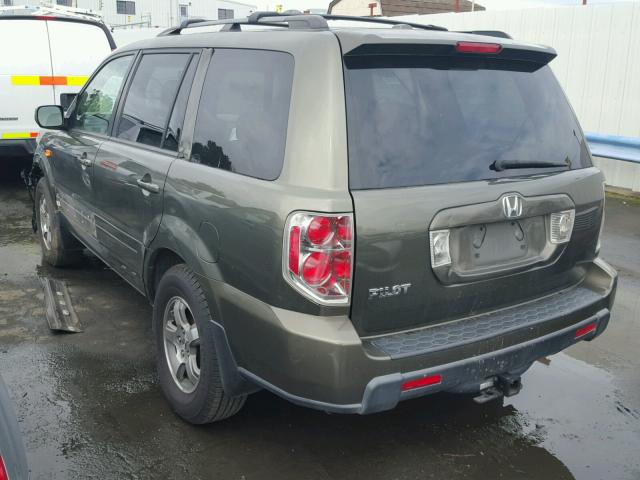 5FNYF28576B010354 - 2006 HONDA PILOT EX GRAY photo 3