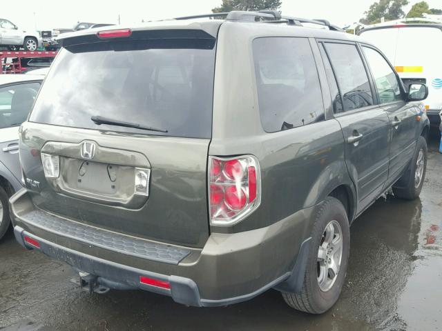 5FNYF28576B010354 - 2006 HONDA PILOT EX GRAY photo 4