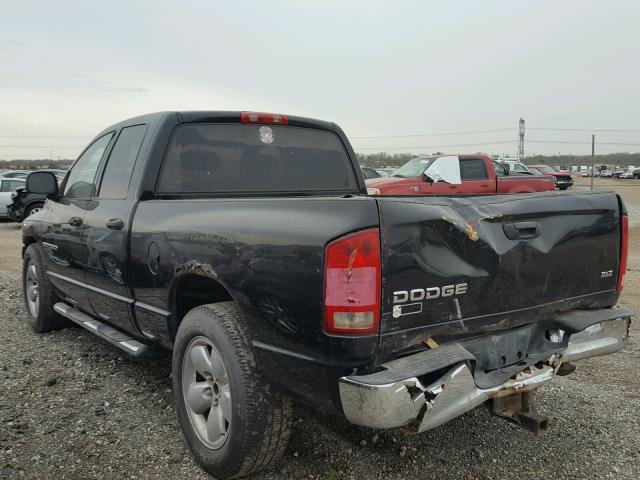 1D7HA18DX4S575266 - 2004 DODGE RAM 1500 BLACK photo 3