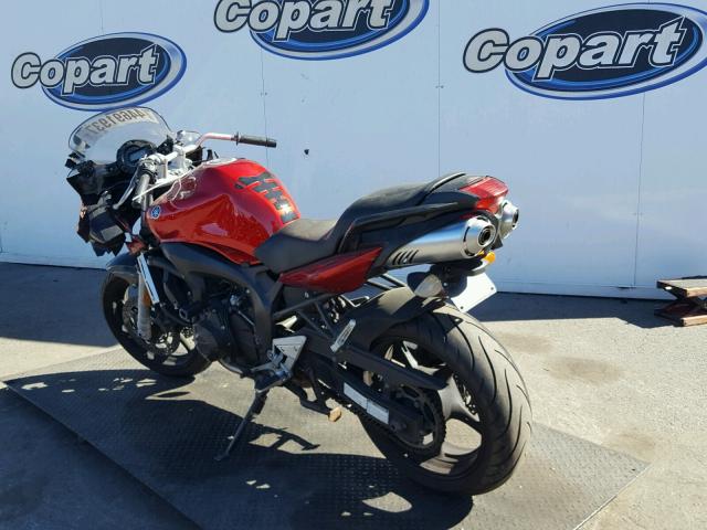 JYARJ08EX6A007461 - 2006 YAMAHA FZ6 S RED photo 3