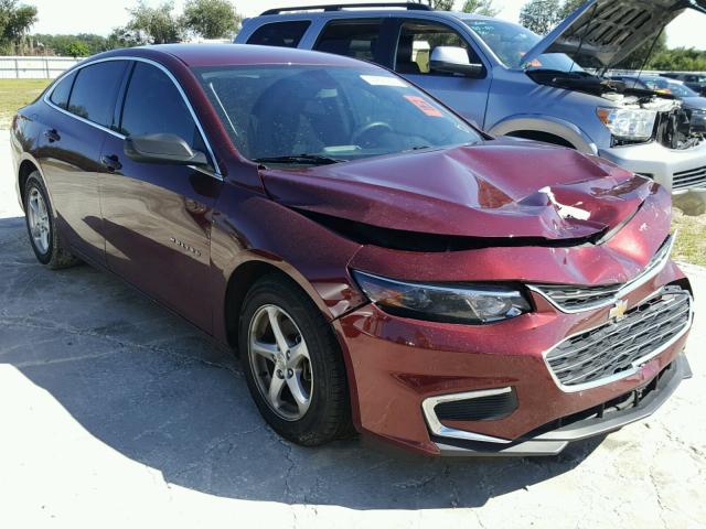 1G1ZB5ST9GF312503 - 2016 CHEVROLET MALIBU LS MAROON photo 1