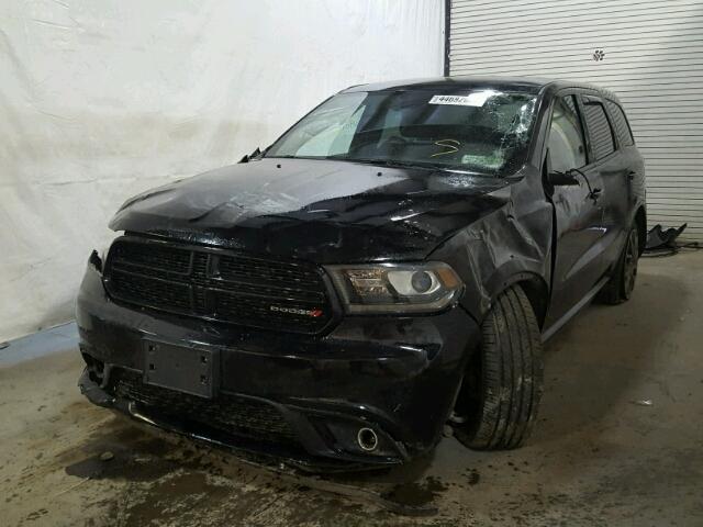 1C4RDJDGXHC888761 - 2017 DODGE DURANGO GT BLACK photo 2