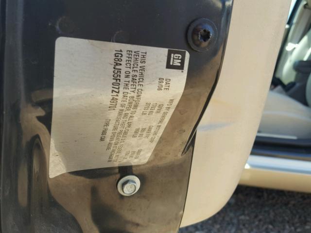 1G8AJ55F07Z149701 - 2007 SATURN ION LEVEL GOLD photo 10