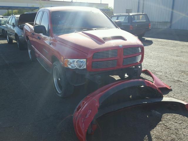 1D7HA18D74J281197 - 2004 DODGE RAM 1500 S RED photo 1