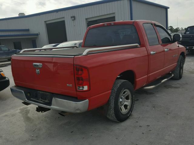 1D7HA18N65S185131 - 2005 DODGE RAM 1500 S RED photo 4