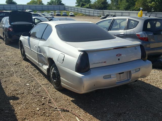 2G1WX12K939294298 - 2003 CHEVROLET MONTE CARL ვერცხლისფერი ფოტო 3
