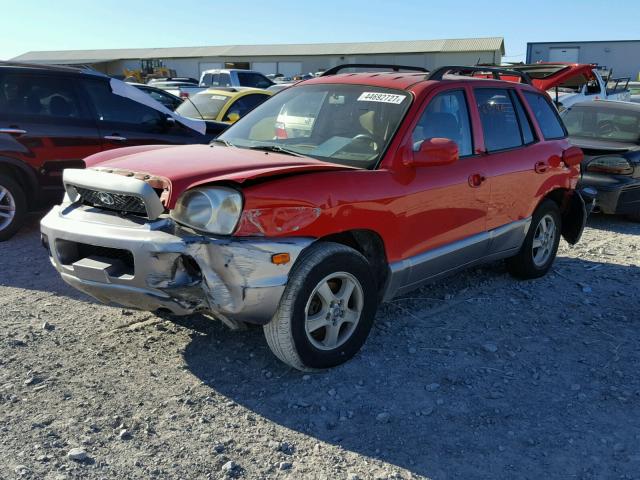 KM8SC13D34U729785 - 2004 HYUNDAI SANTA FE G RED photo 2