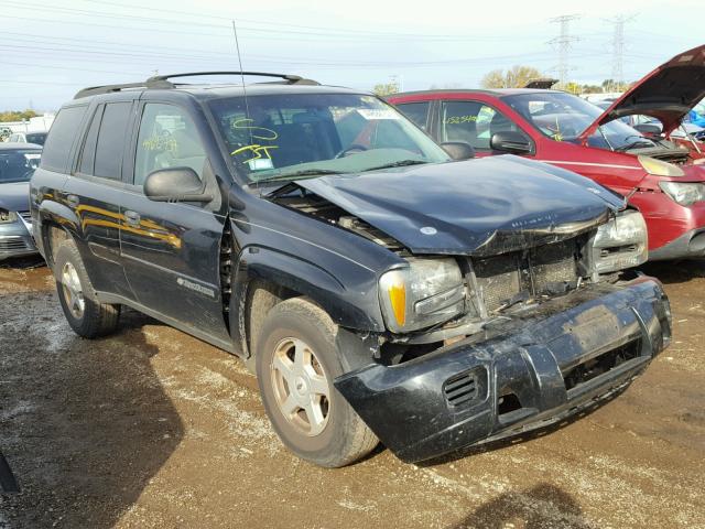 1GNDT13S722196867 - 2002 CHEVROLET TRAILBLAZE BLACK photo 1