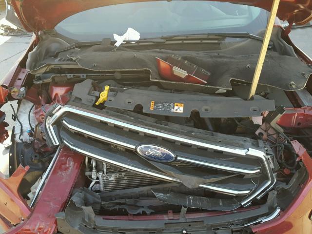 1FMCU0J96HUA94724 - 2017 FORD ESCAPE TIT RED photo 7