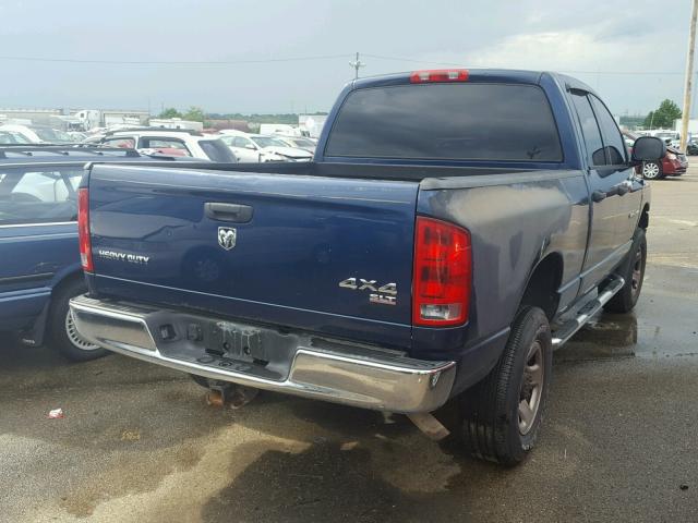 1D7KS28D86J143728 - 2006 DODGE RAM 2500 S BLUE photo 4