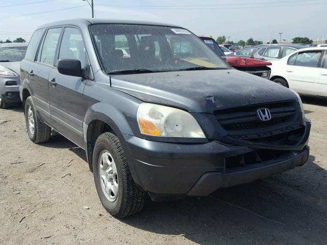 2HKYF18184H561754 - 2004 HONDA PILOT LX BLACK photo 1