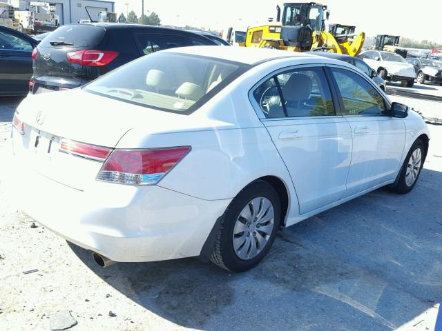 1HGCP2F35BA034956 - 2011 HONDA ACCORD WHITE photo 4