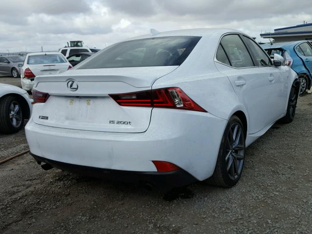 JTHBA1D22G5006322 - 2016 LEXUS IS 200T WHITE photo 4