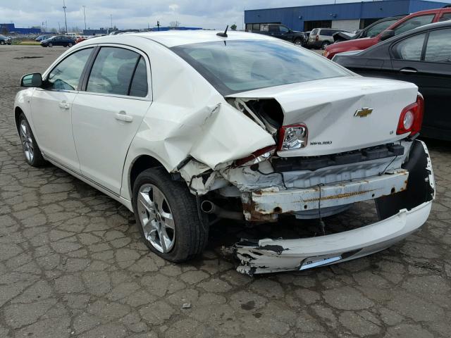 1G1ZH57B68F173155 - 2008 CHEVROLET MALIBU 1LT WHITE photo 3