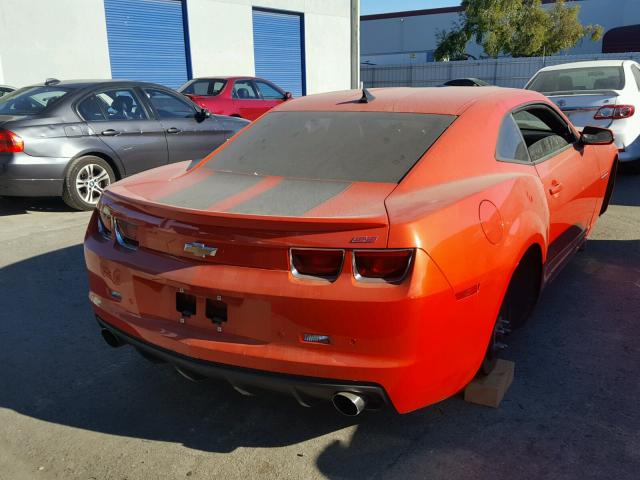 2G1FS1EW3B9186514 - 2011 CHEVROLET CAMARO SS ORANGE photo 4