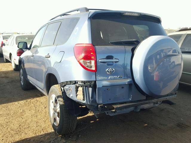 JTMBD33V386067545 - 2008 TOYOTA RAV4 BLUE photo 3