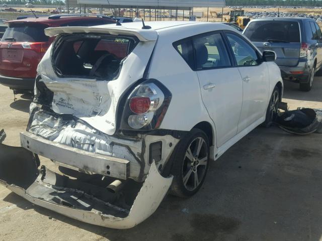 5Y2SR67039Z460950 - 2009 PONTIAC VIBE GT WHITE photo 4