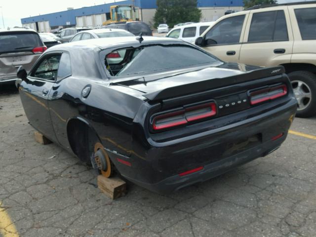 2C3CDZFJ4FH500483 - 2015 DODGE CHALLENGER BLACK photo 3