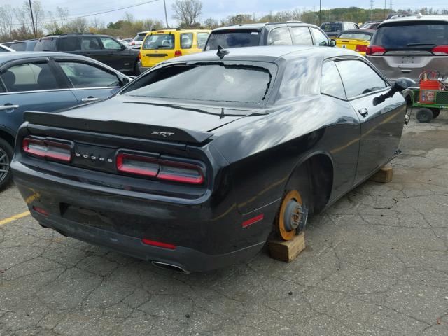 2C3CDZFJ4FH500483 - 2015 DODGE CHALLENGER BLACK photo 4