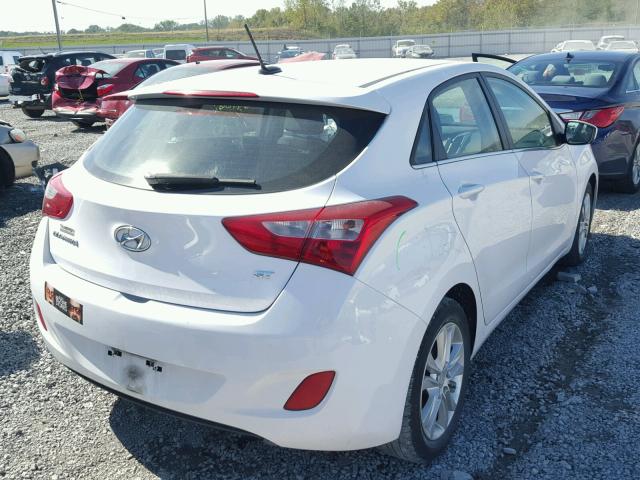 KMHD35LH4EU166198 - 2014 HYUNDAI ELANTRA GT WHITE photo 4