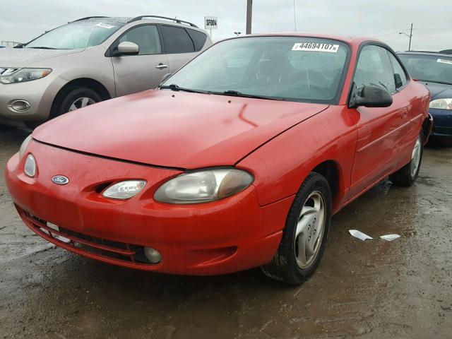 3FAKP1131XR145048 - 1999 FORD ESCORT ZX2 RED photo 2