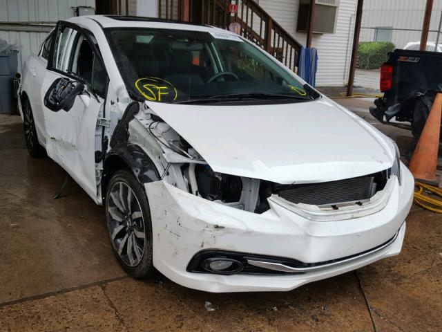 19XFB2F98FE205152 - 2015 HONDA CIVIC EXL WHITE photo 1